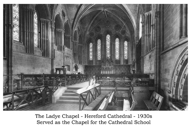 The Ladye Chapel, Hereford Cathedral 1930s 4net