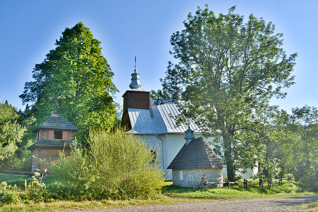 Orthodoxe Kirche in Łopienka ,Karpaten Polen