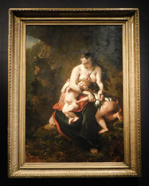 Medea About to Kill her Children by Delacroix in the Metropolitan Museum of Art, Jan. 2019