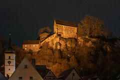 Burg Pottenstein bei Nacht
