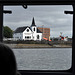 Norwegian Church seen through the window of 'Princess Katharine'