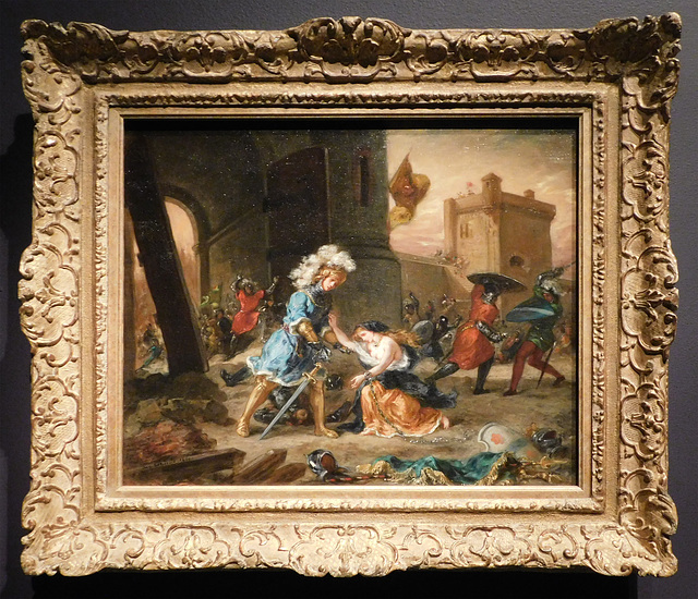 Amadis de Gaule Delivers a Damsel by Delacroix in the Metropolitan Museum of Art, January 2019