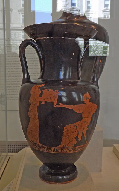 Terracotta Nolan Amphora Attributed to the Painter of London E317 in the Metropolitan Museum of Art, May 2015