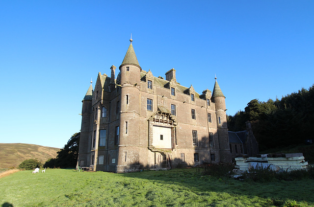 Balintore Castle, Angus, Scotland, presently under restoration