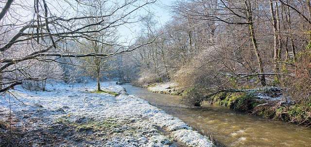 The River Medlock in Winter