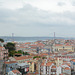Roofs of Lisbon and the Bridge of 25 April