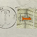 Standard Dutch stamps with roll cancellation stamp