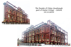 Facades of Cohen Quadrangle, Exeter College Oxford 18 11 2014