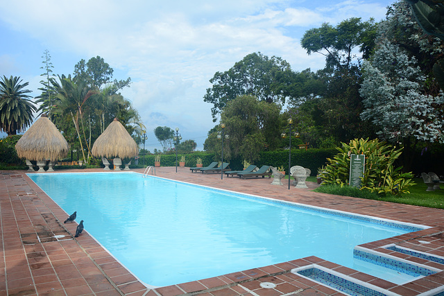 Guatemala, Pool at Villa Santa Catarina