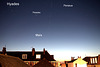 ISS rising in the west