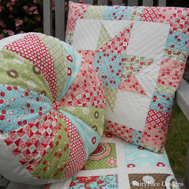 Bliss cushions and quilt