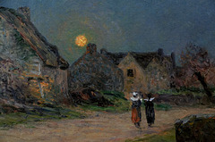 "Lever de lune en Bretagne" (détail) (Maxime Maufra - 1899)