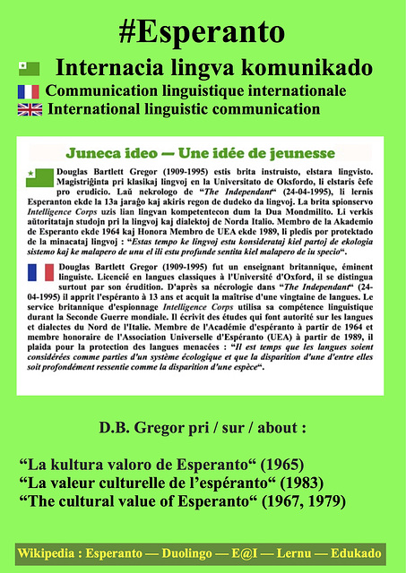#Esperanto Douglas Bartlett Gregor