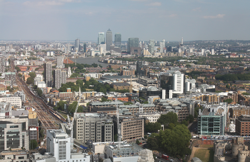 Fenchurch Street lines and Canary Wharf