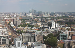 Fenchurch Street lines and Canary Wharf