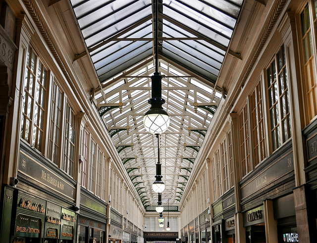 Das Dach der Argyll Arcade - Glasgow's Juwelen Quartier