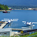 Der Zaun am Wasserflugplatz in Vancouver