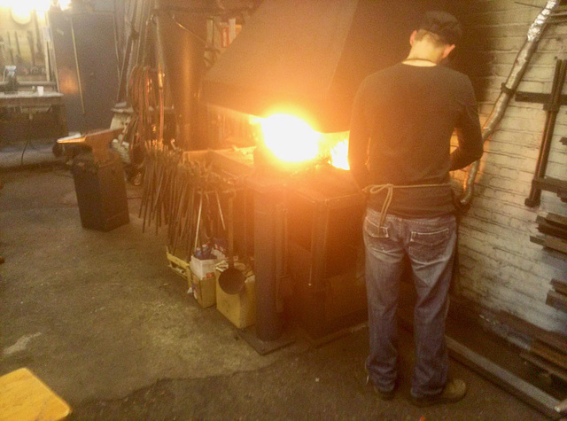 At the blacksmith
