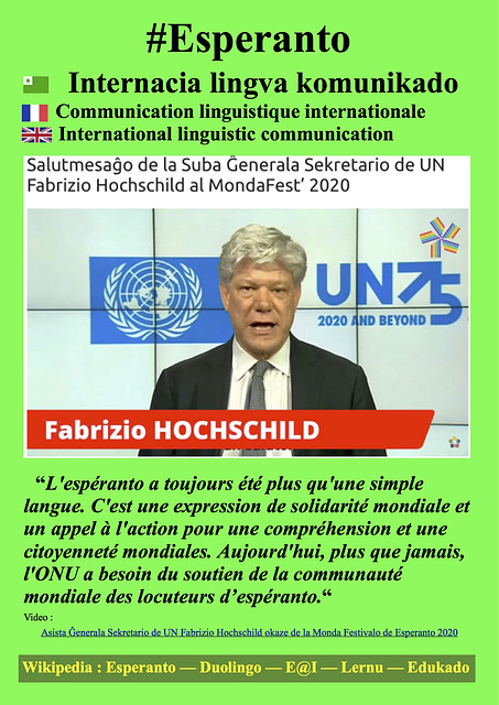 #Esperanto ONU:UNESCO Fabrizio
