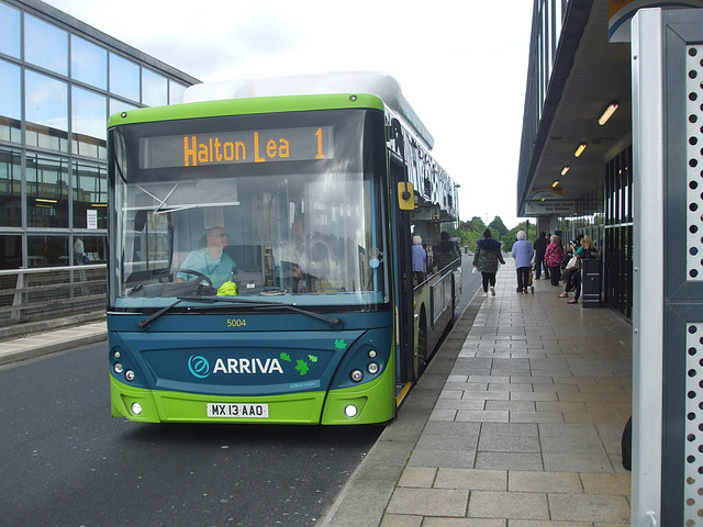DSCF7744 Arriva 5004 (MX13 AAO) on the Runcorn Busway - 15 Jun 2017