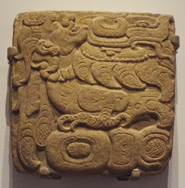 Maya Hieroglyphic Block in the Metropolitan Museum of Art, December 2022
