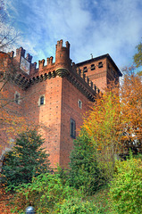 Castle of medieval village (rear) Turin