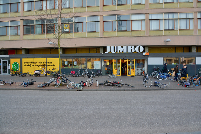 Fallen-down bicycles