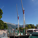 Alter Transportsegler auf dem Lac d’Annecy