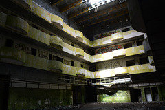 Azores, Island of San Miguel, Inside the Unfinished Abandoned Hotel