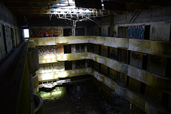 Azores, Island of San Miguel, Inside the Unfinished Abandoned Hotel