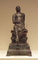 Bronze Incense Burner in the Form of a Singer on an Altar in the Getty Villa, June 2016