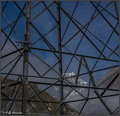 Der Mont Blanc hinter Gittern
