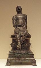 Bronze Incense Burner in the Form of a Singer on an Altar in the Getty Villa, June 2016