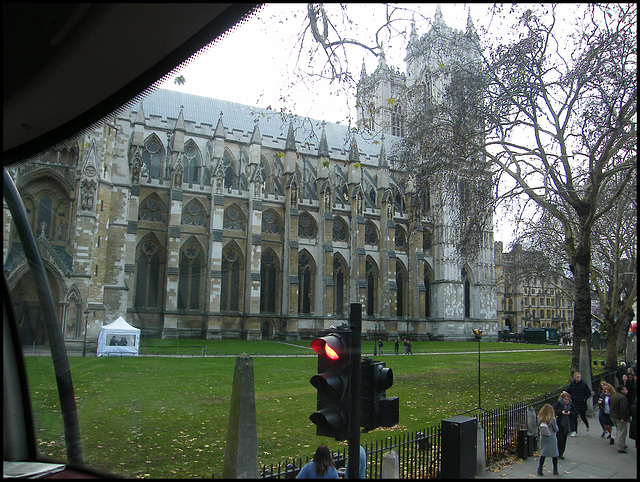 north face of Westminster Abbey