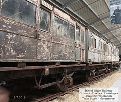 IWR carriage bodies for restoration Havenstreet 19 7 2018
