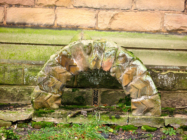 Voussoirs at the Church of St. Nicholas at Baddesley Ensor