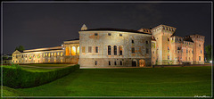 Mantova castle at night