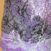 felted vest - detail piece of lace