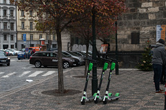 Prague Jindrisska Tower Lime scooters (#0635)