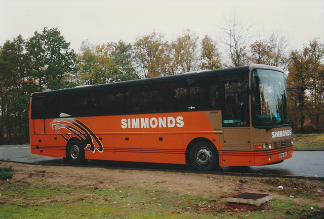 Simmonds Coaches N996 BWJ at the Barton Mills Picnic Site (A1065) - 1 Dec 1996 (340-4)