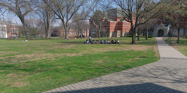 Students on the Lawn