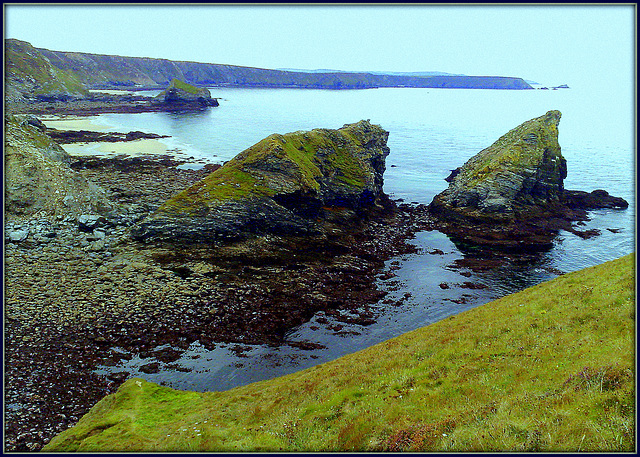 Porthcadjack,  very low tide.