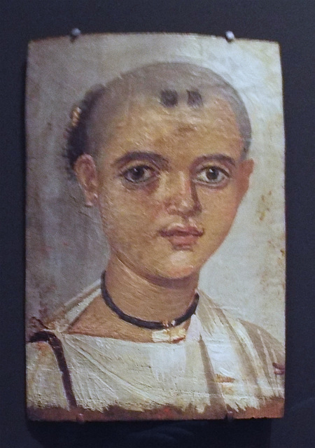 Mummy Portrait of a Boy in the Getty Villa, June 2016