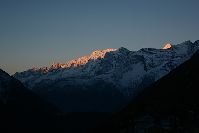 Sunrise over the Himalayas