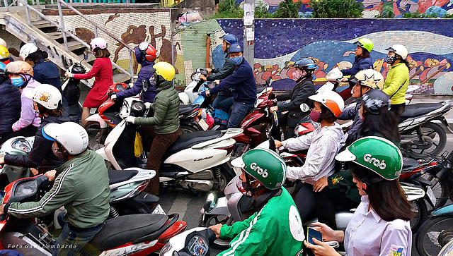 rush hour in Hanoi (Vietnam)