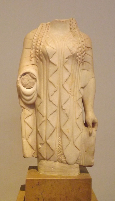 Kore found in Eleusis in the National Archaeological Museum of Athens, May 2014