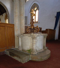 Font, St Denis' Church, Aswarby, Lincolnshire