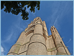 Albi (81) 21 septembre 2012. La cathédrale Sainte-Cécile, "cathédrale forteresse" (1282 - 1480). Plus grand édifice religieux du monde construit en briques.