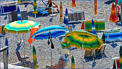 Spiaggia multicolor a Quarto : Bagni Europa