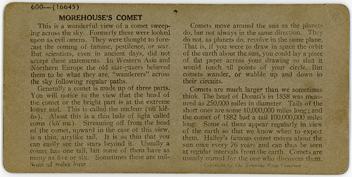 Morehouse's Comet Stereograph—Description